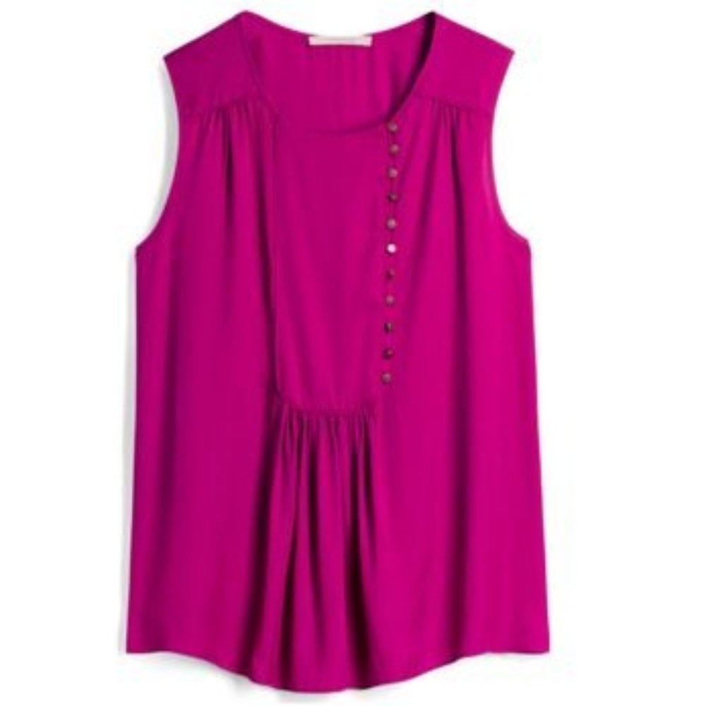 41 Hawthorn Matthias Button Detail Blouse